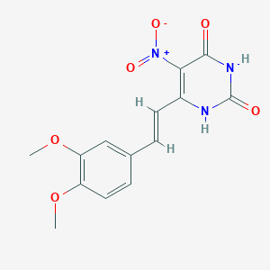 molecular formula C14H13N3O6 B3861728 S.pombe lumazine synthase-IN-1 