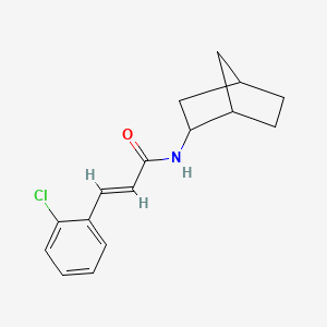 molecular formula C16H18ClNO B3861789 (2E)-N-{Bicyclo[2.2.1]heptan-2-YL}-3-(2-chlorophenyl)prop-2-enamide 