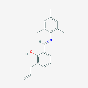 molecular formula C19H21NO B386207 2-Allyl-6-[(mesitylimino)methyl]phenol 