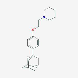 molecular formula C23H33NO B386210 1-{2-[4-(1-Adamantyl)phenoxy]ethyl}piperidine CAS No. 160558-66-7