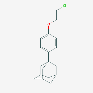 molecular formula C18H23ClO B386211 1-[4-(2-Chloroethoxy)phenyl]adamantane 