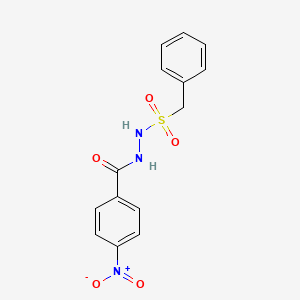 molecular formula C14H13N3O5S B3862114 N'-benzylsulfonyl-4-nitrobenzohydrazide CAS No. 5535-83-1