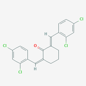 (2E,6Z)-2,6-bis[(2,4-dichlorophenyl)methylidene]cyclohexan-1-one