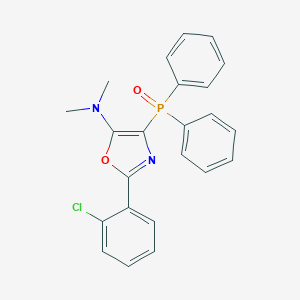 molecular formula C23H20ClN2O2P B386233 N-[2-(2-chlorophenyl)-4-(diphenylphosphoryl)-1,3-oxazol-5-yl]-N,N-dimethylamine 