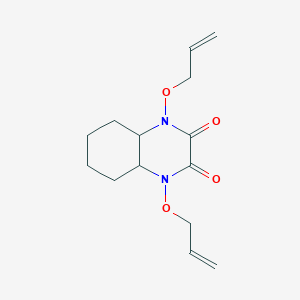B3862382 1,4-bis(allyloxy)octahydro-2,3-quinoxalinedione CAS No. 5537-33-7