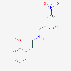 molecular formula C16H18N2O3 B3862405 N-(2-METHOXYPHENETHYL)-N-(3-NITROBENZYL)AMINE 