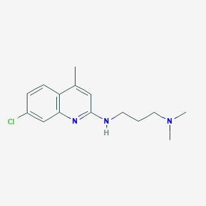 molecular formula C15H20ClN3 B3862458 N-(7-chloro-4-methylquinolin-2-yl)-N',N'-dimethylpropane-1,3-diamine 