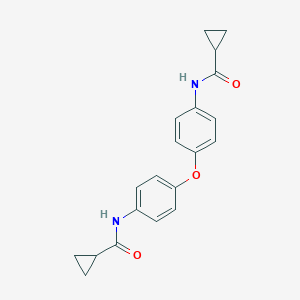 molecular formula C20H20N2O3 B386266 N-(4-{4-[(cyclopropylcarbonyl)amino]phenoxy}phenyl)cyclopropanecarboxamide 