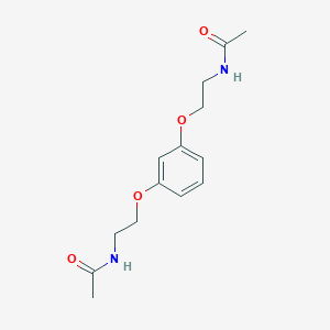 molecular formula C14H20N2O4 B386272 N,N'-[1,3-phenylenebis(oxyethane-2,1-diyl)]diacetamide CAS No. 346639-61-0