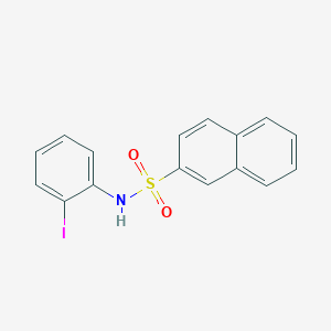 molecular formula C16H12INO2S B386273 N-(2-iodophenyl)-2-naphthalenesulfonamide 