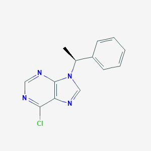molecular formula C13H11ClN4 B038629 (S)-6-Chloro-9-(1-phenylethyl)-9H-purine CAS No. 112089-31-3
