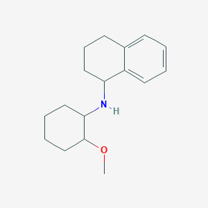 molecular formula C17H25NO B3862917 N-(2-methoxycyclohexyl)-1,2,3,4-tetrahydronaphthalen-1-amine 