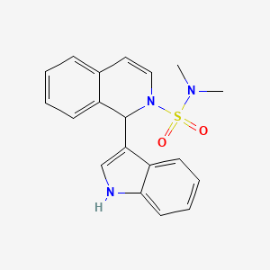 molecular formula C19H19N3O2S B3863129 1-(1H-indol-3-yl)-N,N-dimethyl-1H-isoquinoline-2-sulfonamide 