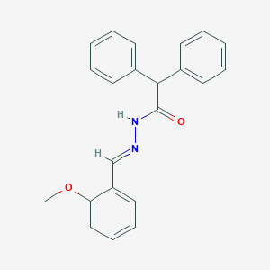 molecular formula C22H20N2O2 B386326 N'-(2-methoxybenzylidene)-2,2-diphenylacetohydrazide 