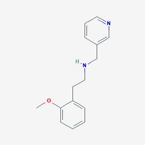 molecular formula C15H18N2O B3863325 2-(2-methoxyphenyl)-N-(pyridin-3-ylmethyl)ethanamine 