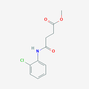 molecular formula C11H12ClNO3 B386343 Methyl 4-(2-chloroanilino)-4-oxobutanoate 