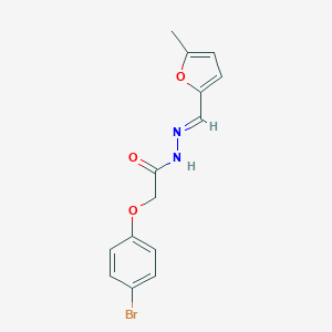 molecular formula C14H13BrN2O3 B386347 2-(4-bromophenoxy)-N'-[(5-methyl-2-furyl)methylene]acetohydrazide 