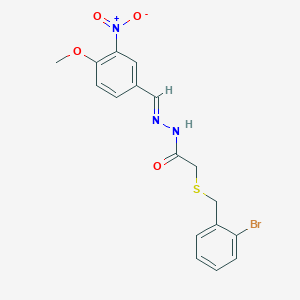 molecular formula C17H16BrN3O4S B3863482 PHOSPHORODITHIOIC ACID,O,O-DIETHYL S-[(2-PYRIMIDINYLTHIO)METHYL] ESTER (7CI,8CI) CAS No. 5543-40-8