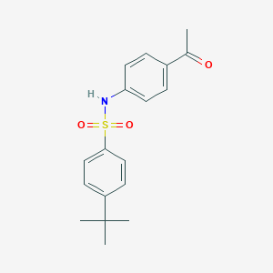 molecular formula C18H21NO3S B386364 N-(4-Acetylphenyl)-4-tert-butylbenzenesulfonamide CAS No. 690643-29-9