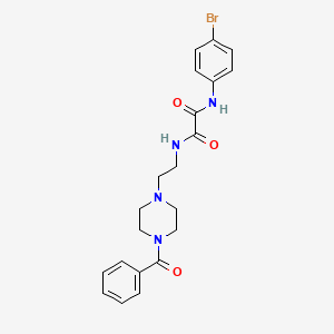 molecular formula C21H23BrN4O3 B3863835 N-[2-(4-benzoylpiperazin-1-yl)ethyl]-N'-(4-bromophenyl)oxamide 