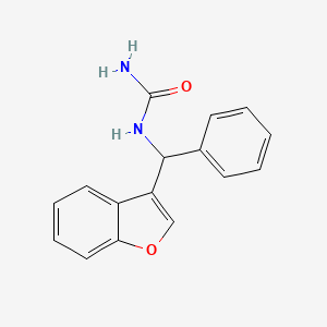 molecular formula C16H14N2O2 B3863890 [1-Benzofuran-3-yl(phenyl)methyl]urea 