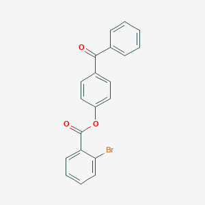 molecular formula C20H13BrO3 B386392 4-Benzoylphenyl 2-bromobenzoate 