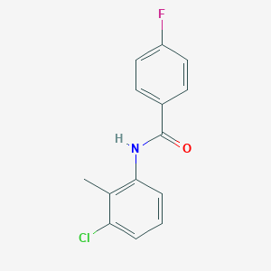 molecular formula C14H11ClFNO B386404 N-(3-chloro-2-methylphenyl)-4-fluorobenzamide CAS No. 331270-53-2