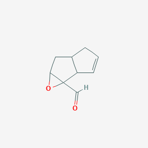molecular formula C9H10O2 B038641 3-Oxatricyclo[4.3.0.02,4]non-8-ene-2-carbaldehyde CAS No. 120584-58-9