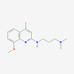 molecular formula C16H23N3O B3864304 N-(8-methoxy-4-methylquinolin-2-yl)-N',N'-dimethylpropane-1,3-diamine 