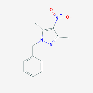 molecular formula C12H13N3O2 B386475 1-benzyl-3,5-dimethyl-4-nitro-1H-pyrazole CAS No. 100193-74-6