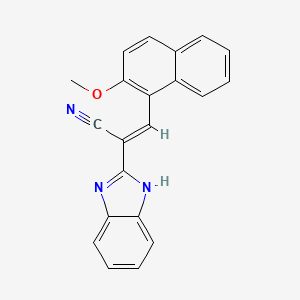 molecular formula C21H15N3O B3864788 MFCD00851827 