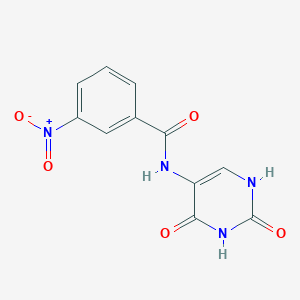 molecular formula C11H8N4O5 B3864936 N-(2,4-dioxo-1,2,3,4-tetrahydropyrimidin-5-yl)-3-nitrobenzamide 