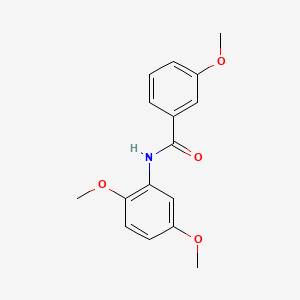 molecular formula C16H17NO4 B3865019 Benzamide, N-(2,5-dimethoxyphenyl)-3-methoxy- 