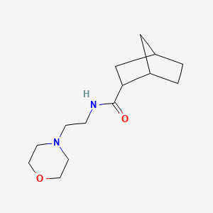 molecular formula C14H24N2O2 B3865279 N-[2-(morpholin-4-yl)ethyl]bicyclo[2.2.1]heptane-2-carboxamide 