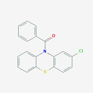 molecular formula C19H12ClNOS B386538 10-benzoyl-2-chloro-10H-phenothiazine 