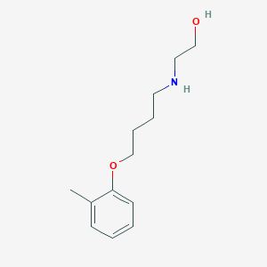 molecular formula C13H21NO2 B3865539 2-[4-(2-Methylphenoxy)butylamino]ethanol 