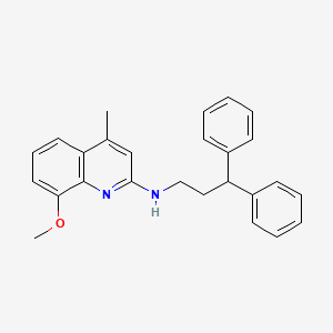 molecular formula C26H26N2O B3865776 N-(3,3-diphenylpropyl)-8-methoxy-4-methylquinolin-2-amine 