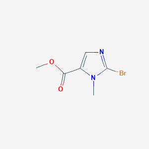 molecular formula C6H7BrN2O2 B038659 Methyl 2-bromo-1-methyl-1H-imidazole-5-carboxylate CAS No. 120781-02-4