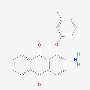 B386603 2-Amino-1-(3-methylphenoxy)anthracene-9,10-dione CAS No. 68256-55-3