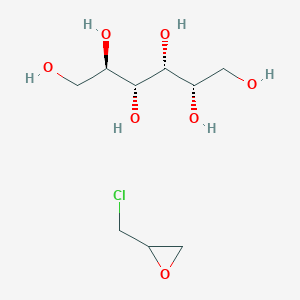 molecular formula C9H19ClO7 B038661 D-Glucitol, reaction products with epichlorohydrin CAS No. 68412-01-1