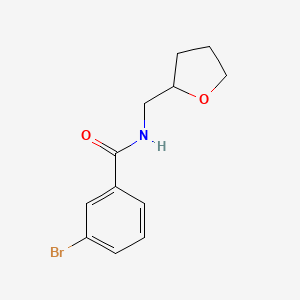 molecular formula C12H14BrNO2 B3866156 Benzamide, N-tetrahydrofurfuryl-3-bromo- 