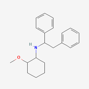 molecular formula C21H27NO B3866337 N-(1,2-diphenylethyl)-2-methoxycyclohexan-1-amine 