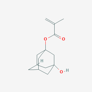 molecular formula C14H20O3 B038664 3-Hydroxyadamantan-1-yl methacrylate CAS No. 115372-36-6