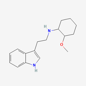 molecular formula C17H24N2O B3866564 N-[2-(1H-indol-3-yl)ethyl]-2-methoxycyclohexan-1-amine 
