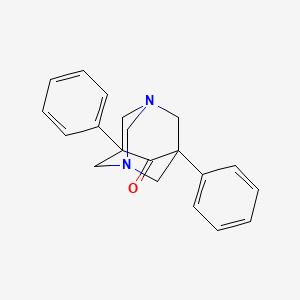 molecular formula C20H20N2O B3866686 5,7-Diphenyl-1,3-diazaadamantan-6-one CAS No. 5560-46-3