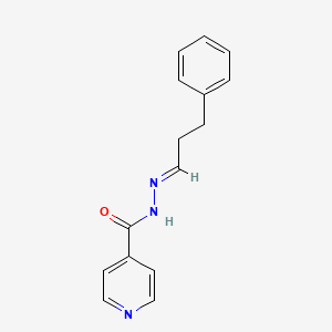 molecular formula C15H15N3O B3866719 N'-[(1E)-3-phenylpropylidene]pyridine-4-carbohydrazide 