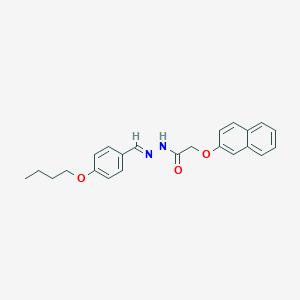 molecular formula C23H24N2O3 B386689 N'-(4-butoxybenzylidene)-2-(2-naphthyloxy)acetohydrazide 