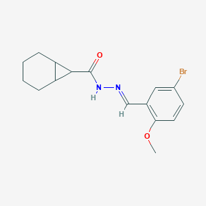 molecular formula C16H19BrN2O2 B386698 N'-[(E)-(5-BROMO-2-METHOXYPHENYL)METHYLIDENE]BICYCLO[4.1.0]HEPTANE-7-CARBOHYDRAZIDE 