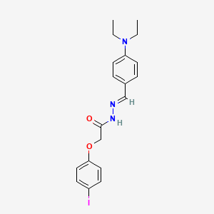 molecular formula C19H22IN3O2 B3867005 N'-[(E)-[4-(Diethylamino)phenyl]methylidene]-2-(4-iodophenoxy)acetohydrazide 