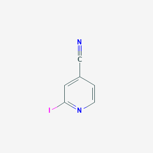 molecular formula C6H3IN2 B038671 2-碘吡啶-4-碳腈 CAS No. 114821-24-8